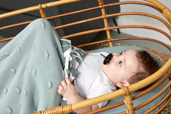 Meyco Baby - Knots crib bed blanket - Offwhite - 75x100cm