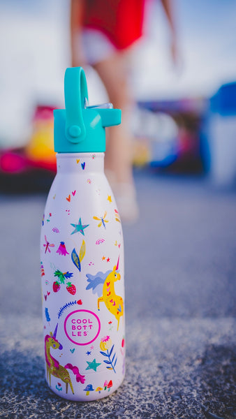 Cool Bottles - Kids 350ml -Fantasy Series - Funny Unicorns