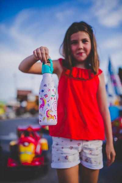 Cool Bottles - Kids 350ml -Fantasy Series - Funny Unicorns