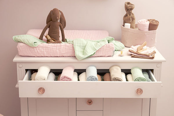 Meyco Baby - Squares - 3-pack - pre-washed muslin - Uni offwhite/light grey/sand - 70x70cm