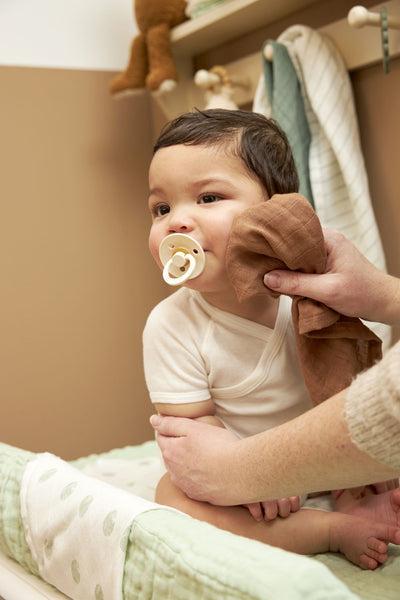 Meyco Baby - Facecloth - 3-pack - pre-washed muslin - Uni offwhite/soft sand/taupe - 30x30cm