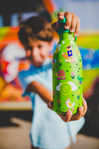 Cool Bottles - Kids 500ml -Explorer Series - Rolling Skaters