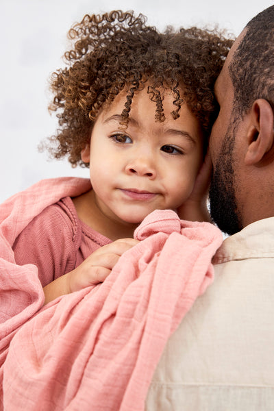 Meyco Baby - Swaddle - 2-pack - pre-washed muslin - Uni soft rose/rose - 120x120cm