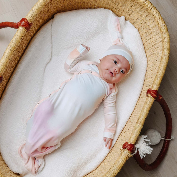 Copper Pearl - Nova Top Knot Hat