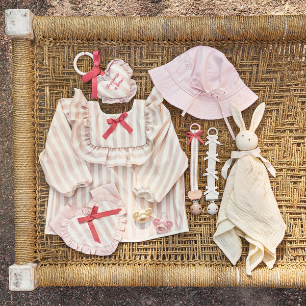 Elodie Details - Longsleeved Baby Bib - Candy Stripes