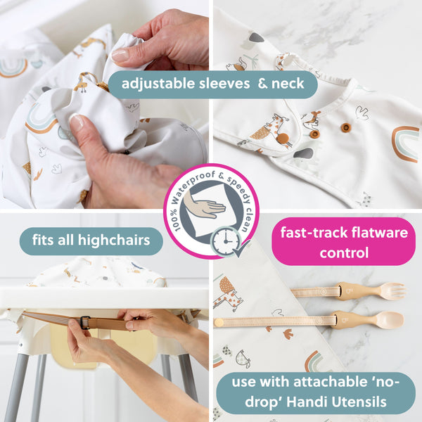 Bibado - Coverall Weaning Bib - George Pig