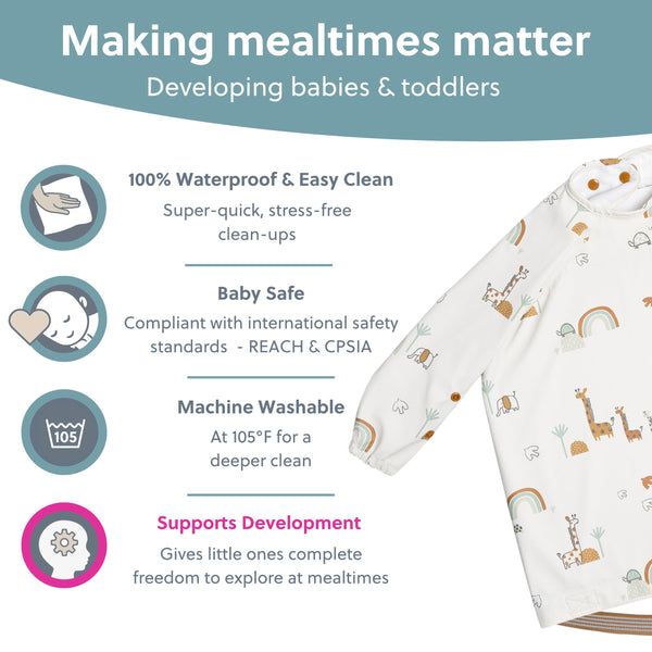 Bibado - Coverall Weaning Bib - George Pig