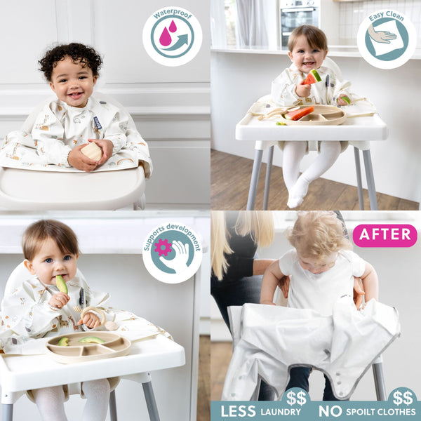Bibado - Coverall Weaning Bib - Serengeti Spaghetti