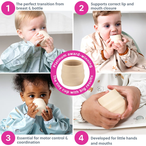 Bibado - Sippit™ Silicone Trainer Cup 2-Pack: Fawn