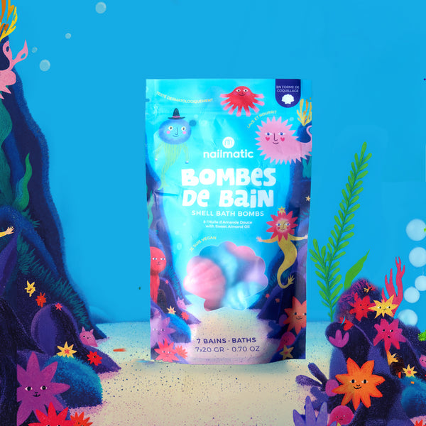 Nailmatic Kids- Shell Bath Bomb 7x 20g