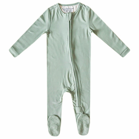 Copper Pearl - Briar Zip-up Footie Pajama