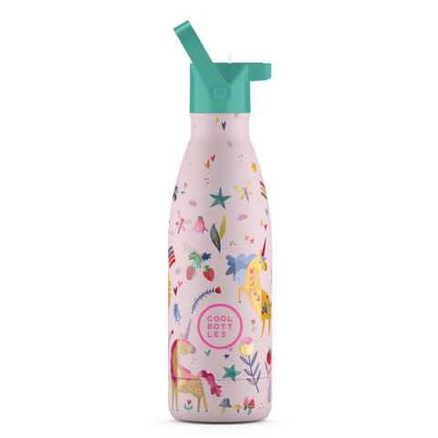 Cool Bottles - Kids 350ml -Fantasy Series - Funny Unicorns