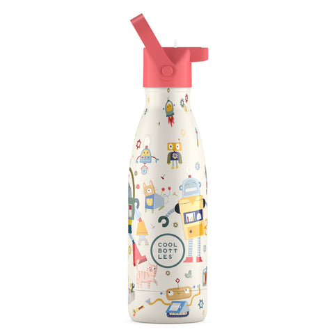 Cool Bottles - Kids 350ml - Playland Series - Messy Robots