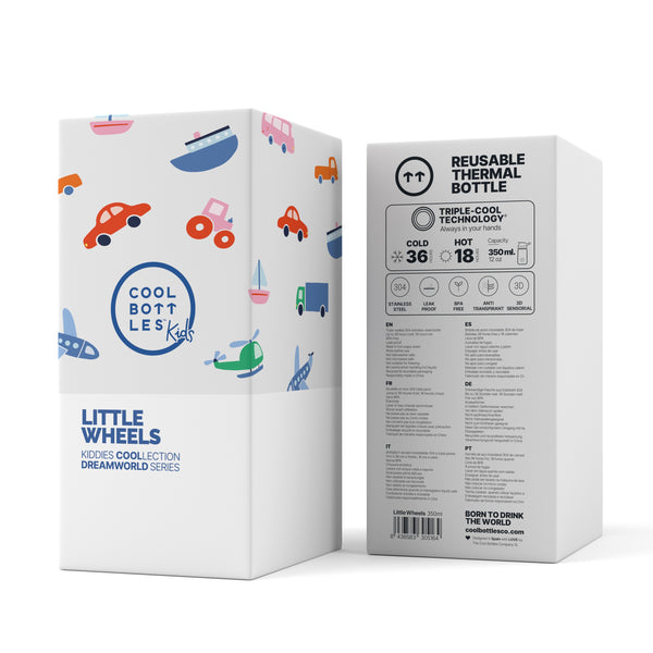 Cool Bottles - Kiddies 350ml - Dreamworld Series - Little Wheels
