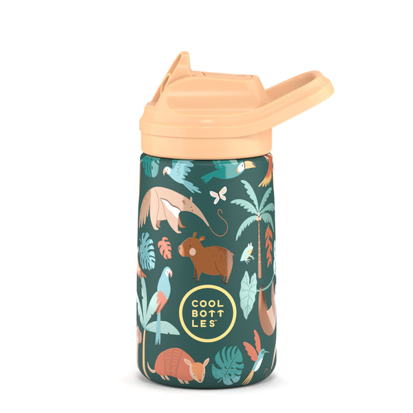 Cool Bottles - Kiddies 350ml - Habitat Series - Rainforest Refuge