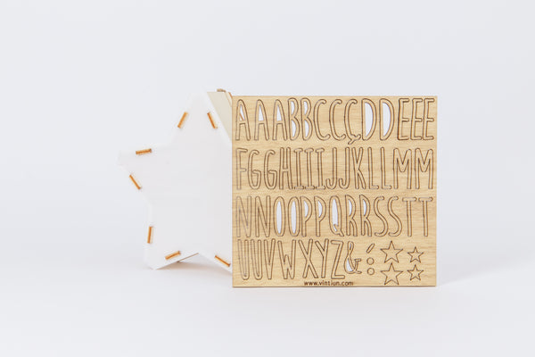 Vintiun - Mini Star Lamp Battery Powered + Lettering Kit