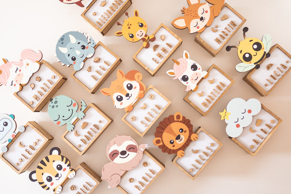 Vintiun - Small Lamp Rocket (powered by battery or USB C cable) + Lettering Kit