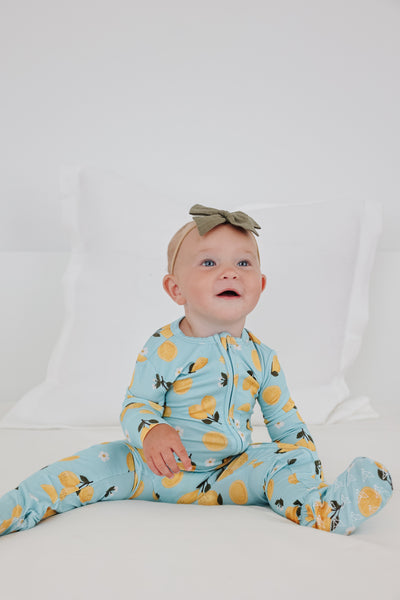 Copper Pearl - Lucy Bamboo Zip-up Footie Pajama