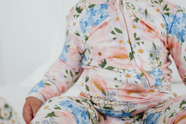 Copper Pearl - Penelope Bamboo Zip-up Footie Pajama