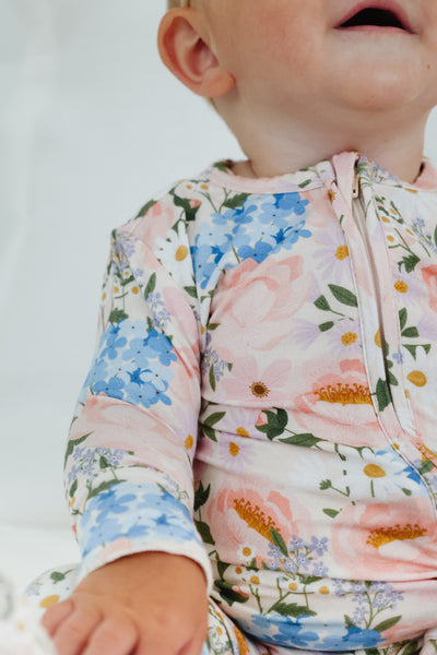 Copper Pearl - Penelope Bamboo Zip-up Footie Pajama