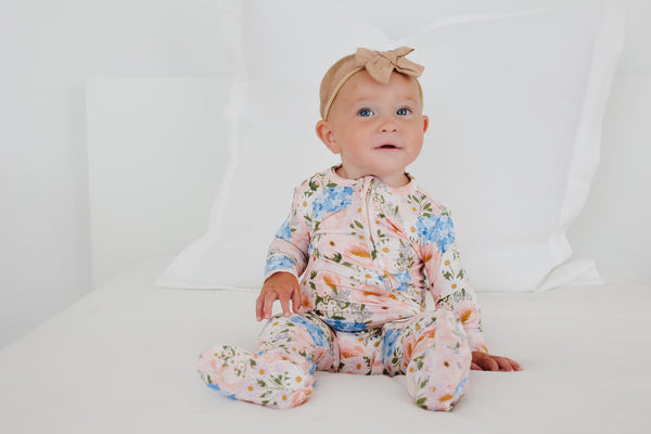 Copper Pearl - Penelope Bamboo Zip-up Footie Pajama