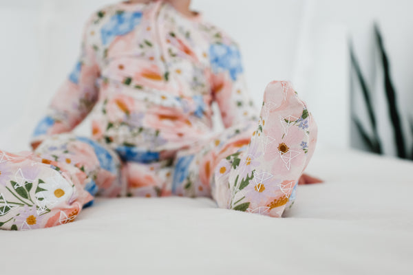 Copper Pearl - Penelope Bamboo Zip-up Footie Pajama