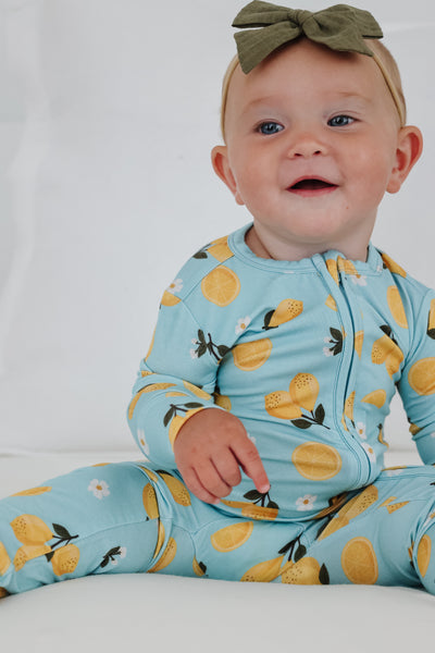 Copper Pearl - Lucy Bamboo Zip-up Footie Pajama