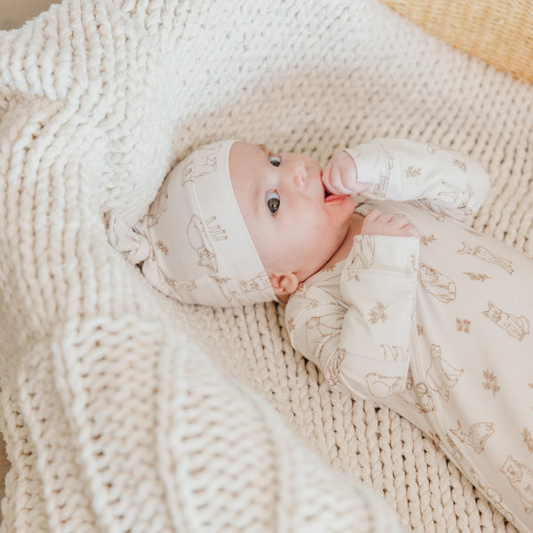 Copper Pearl - Dylan Top Knot Hat