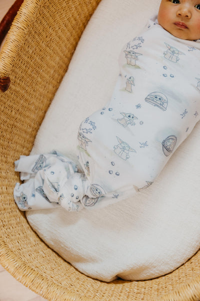 Copper Pearl - Grogu Swaddle Blanket