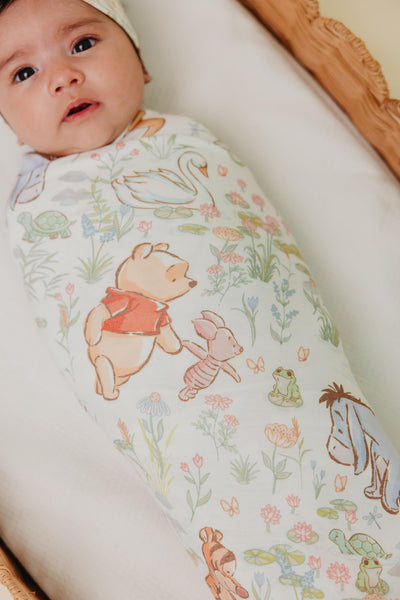 Copper Pearl - Winnie the Pooh a Walk on the Waterside Swaddle Blanket