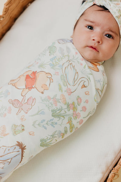 Copper Pearl - Winnie the Pooh a Walk on the Waterside Swaddle Blanket