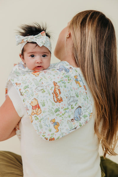 Copper Pearl - Winnie the Pooh a Walk on the Waterside Burp Cloth