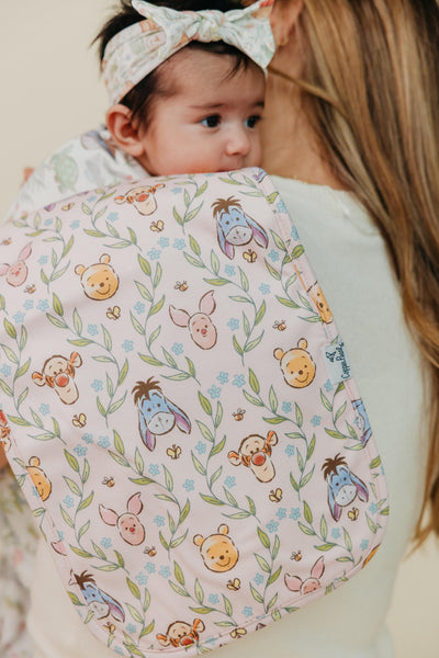 Copper Pearl - Winnie the Pooh a Walk on the Waterside Burp Cloth