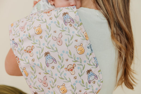 Copper Pearl - Winnie the Pooh a Walk on the Waterside Burp Cloth