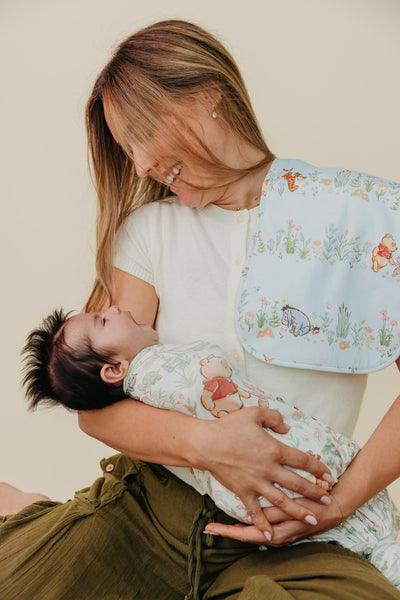 Copper Pearl - Winnie the Pooh a Walk on the Waterside Burp Cloth
