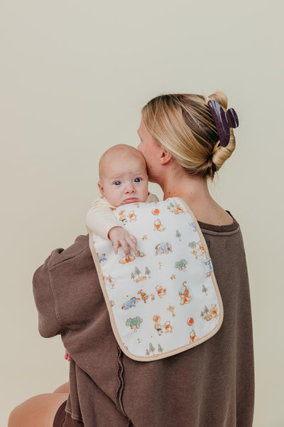 Copper Pearl - Winnie the Pooh and Tigger Burp Cloth