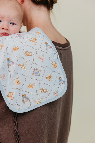 Copper Pearl - Winnie the Pooh and Tigger Burp Cloth