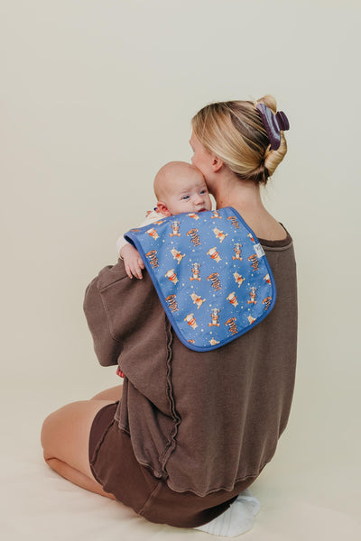 Copper Pearl - Winnie the Pooh and Tigger Burp Cloth