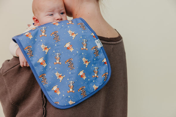 Copper Pearl - Winnie the Pooh and Tigger Burp Cloth