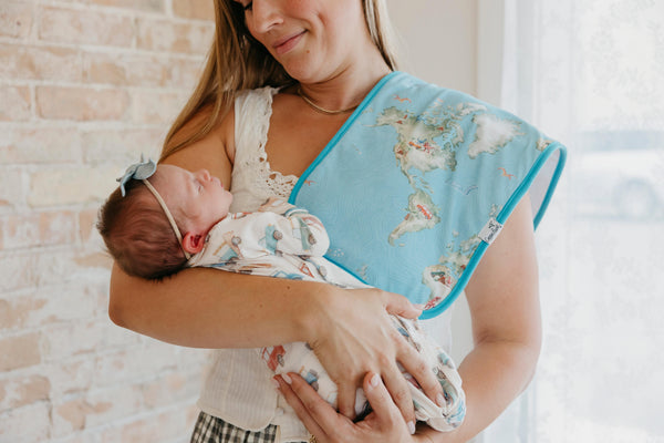 Copper Pearl - Dino Explorer Burp Cloth