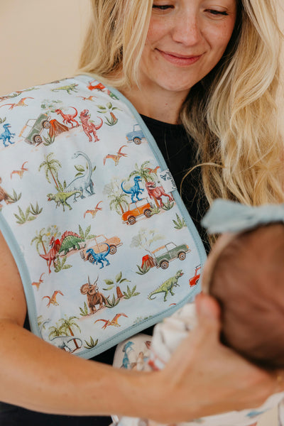 Copper Pearl - Dino Explorer Burp Cloth