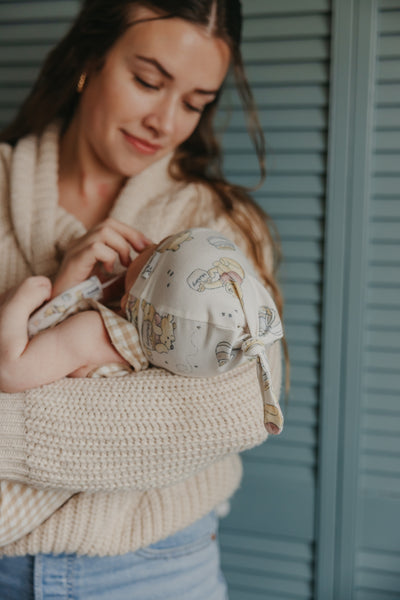 Copper Pearl - Hunny Top Knot Hat