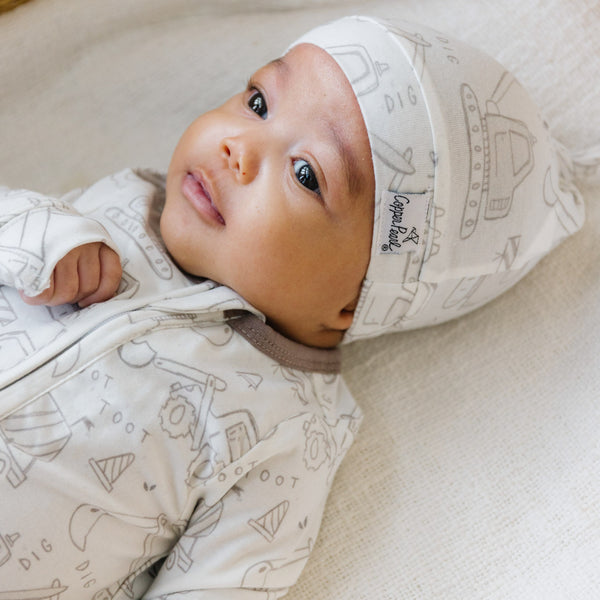 Copper Pearl - Gage Top Knot Hat