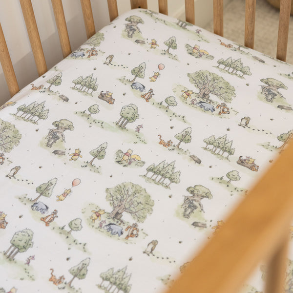 Copper Pearl - Hundred Acre Wood Premium Crib Sheet