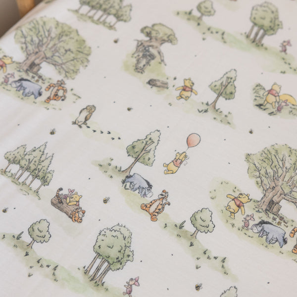 Copper Pearl - Hundred Acre Wood Premium Crib Sheet