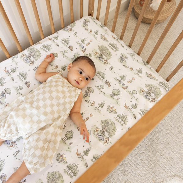 Copper Pearl - Hundred Acre Wood Premium Crib Sheet
