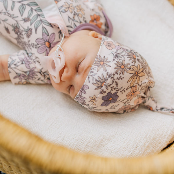 Copper Pearl - Flora Top Knot Hat