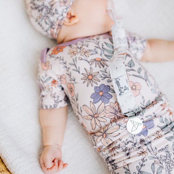 Copper Pearl - Flora Binky Clips