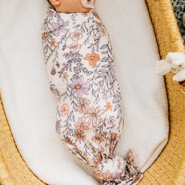 Copper Pearl - Flora Swaddle Blanket