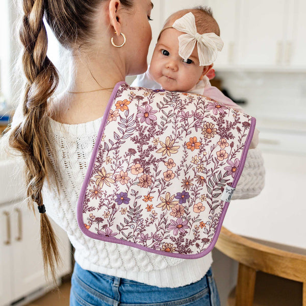Copper Pearl - Flora Burp Cloth